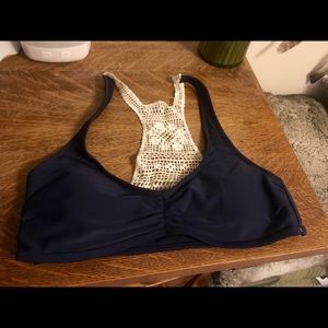 American Eagle crochet bikini top